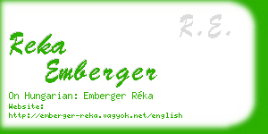 reka emberger business card